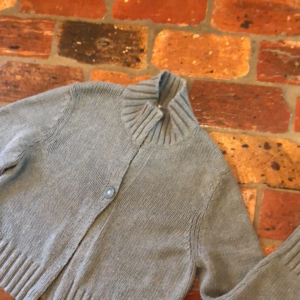 American Eagle Cropped Single Button Cardigan Swe… - image 2